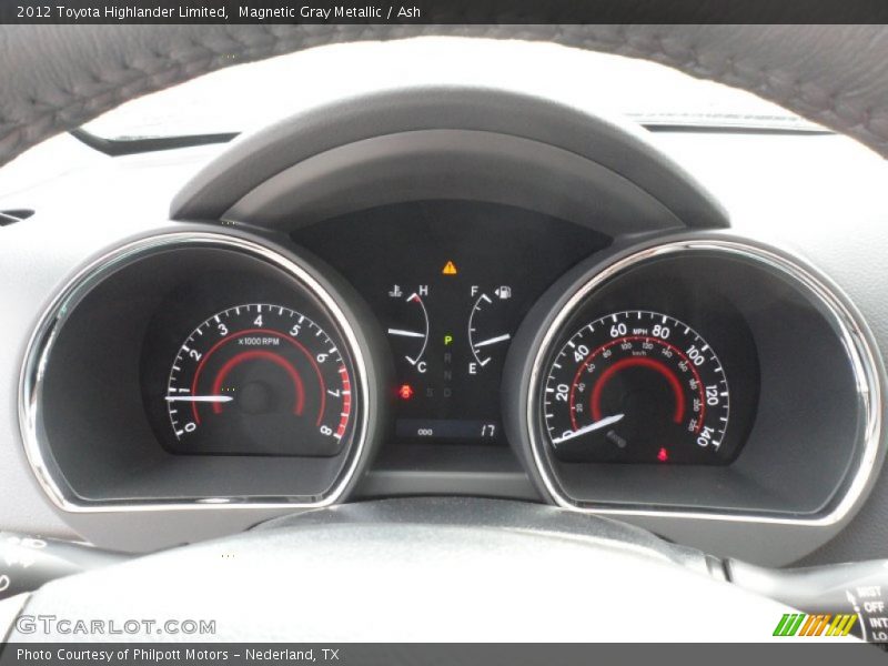 Magnetic Gray Metallic / Ash 2012 Toyota Highlander Limited