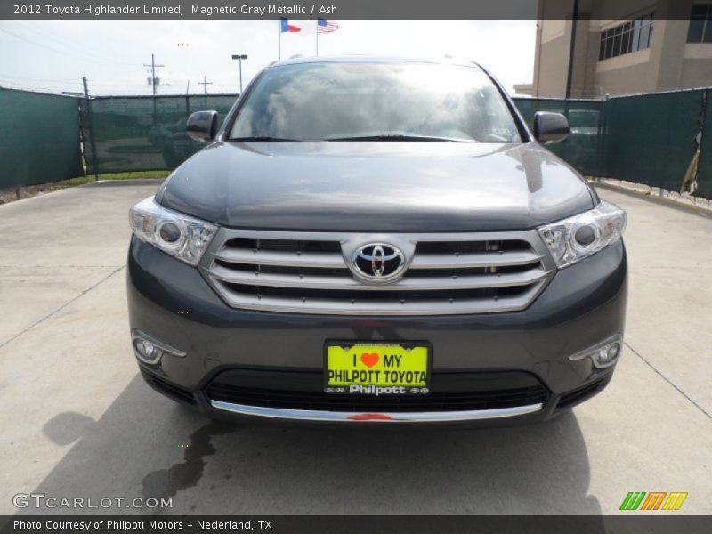 Magnetic Gray Metallic / Ash 2012 Toyota Highlander Limited