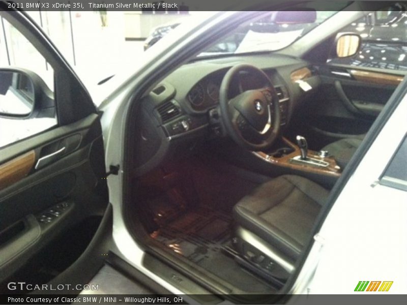 Titanium Silver Metallic / Black 2011 BMW X3 xDrive 35i