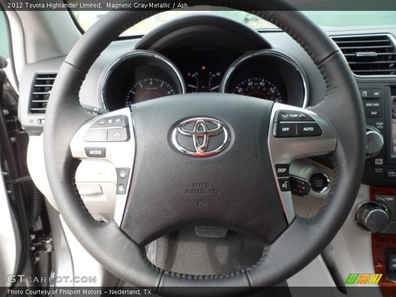 Magnetic Gray Metallic / Ash 2012 Toyota Highlander Limited