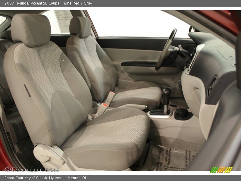  2007 Accent SE Coupe Gray Interior
