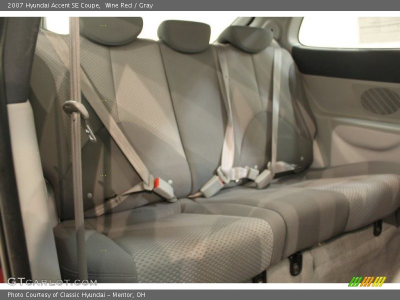 Rear Seat of 2007 Accent SE Coupe
