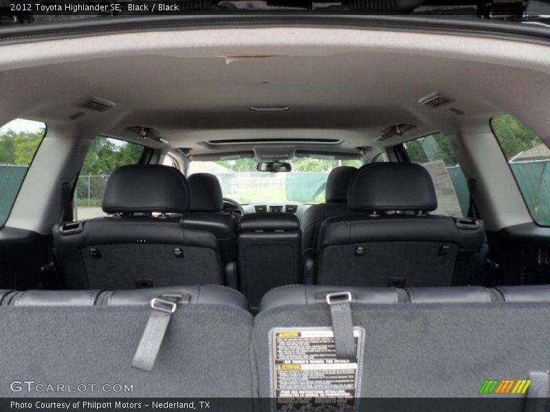 Black / Black 2012 Toyota Highlander SE