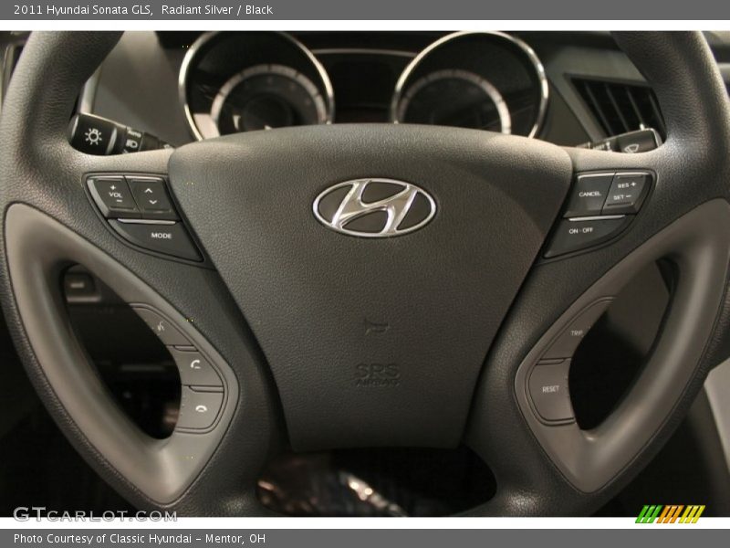 Radiant Silver / Black 2011 Hyundai Sonata GLS