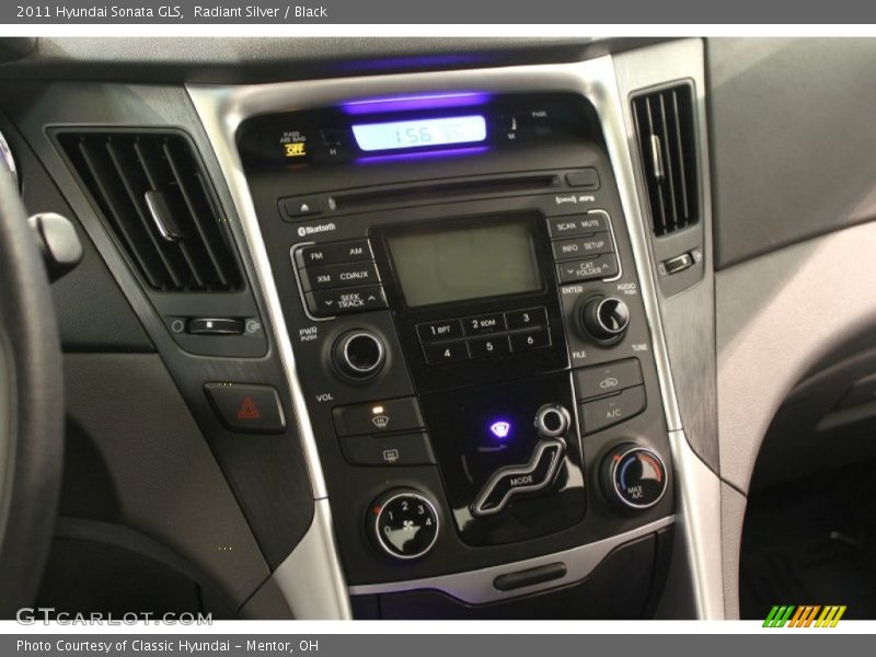 Radiant Silver / Black 2011 Hyundai Sonata GLS