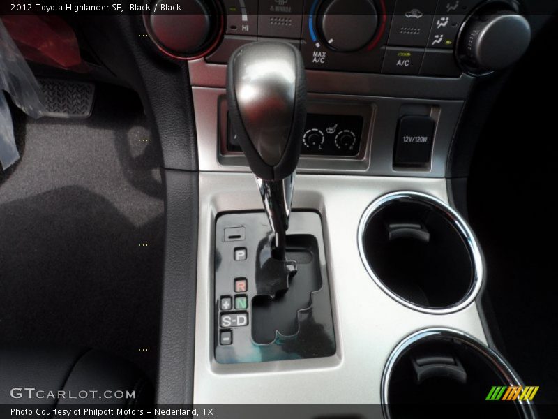Black / Black 2012 Toyota Highlander SE