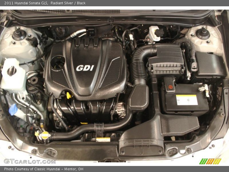 Radiant Silver / Black 2011 Hyundai Sonata GLS