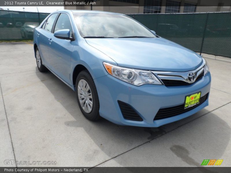 Clearwater Blue Metallic / Ash 2012 Toyota Camry LE