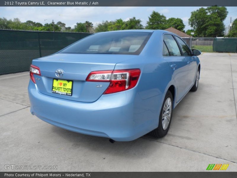 Clearwater Blue Metallic / Ash 2012 Toyota Camry LE