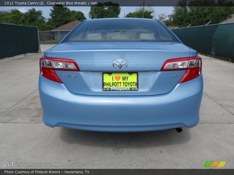 Clearwater Blue Metallic / Ash 2012 Toyota Camry LE