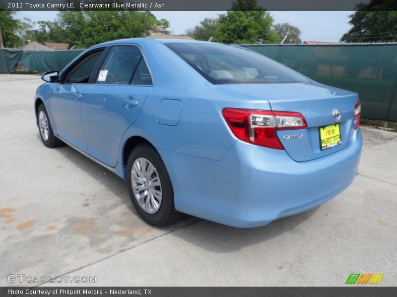 Clearwater Blue Metallic / Ash 2012 Toyota Camry LE