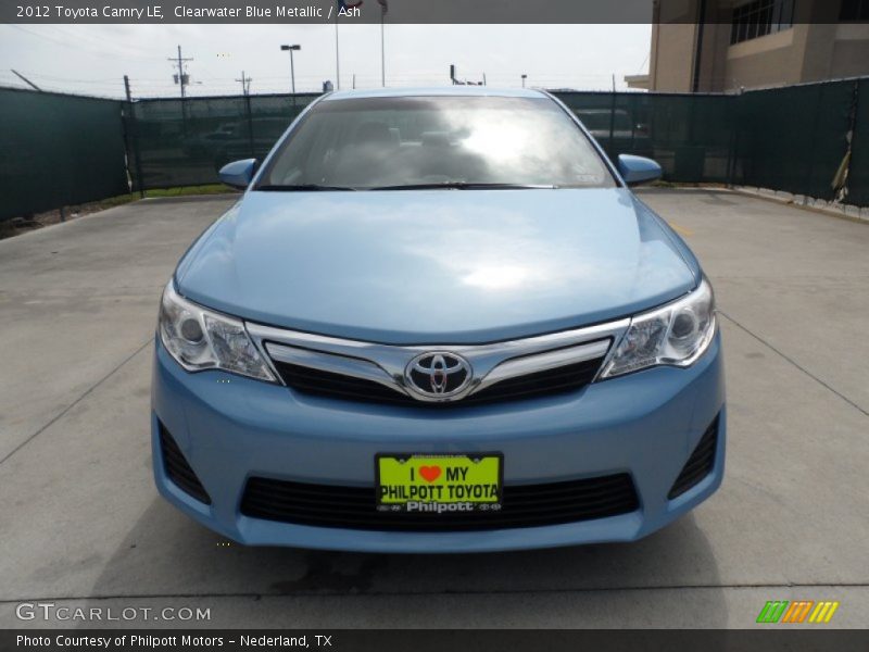 Clearwater Blue Metallic / Ash 2012 Toyota Camry LE