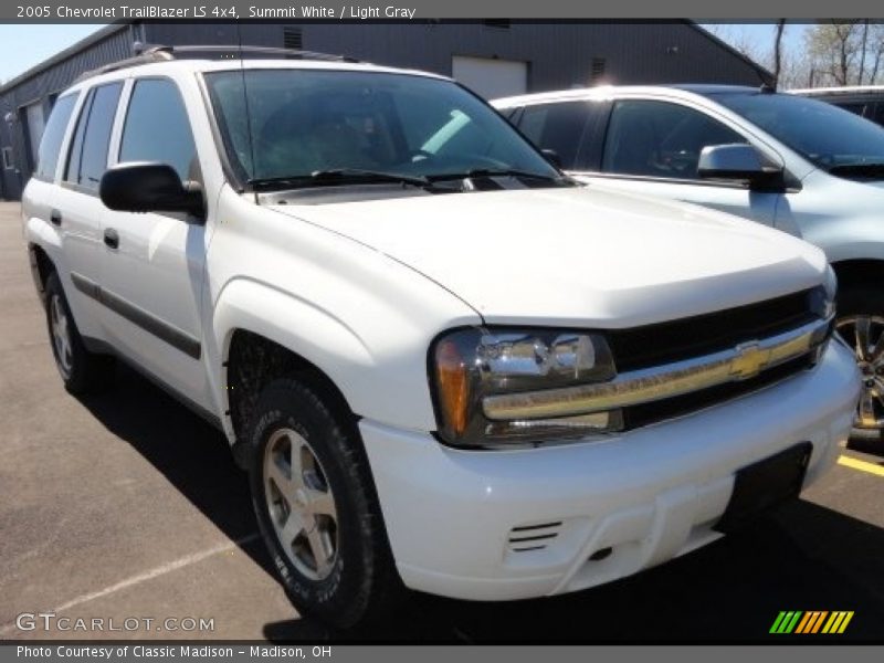 Summit White / Light Gray 2005 Chevrolet TrailBlazer LS 4x4