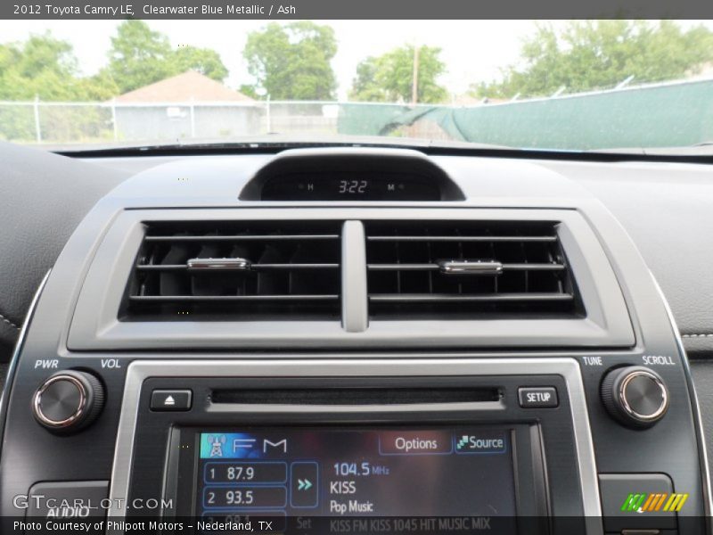 Clearwater Blue Metallic / Ash 2012 Toyota Camry LE