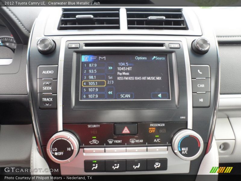 Controls of 2012 Camry LE