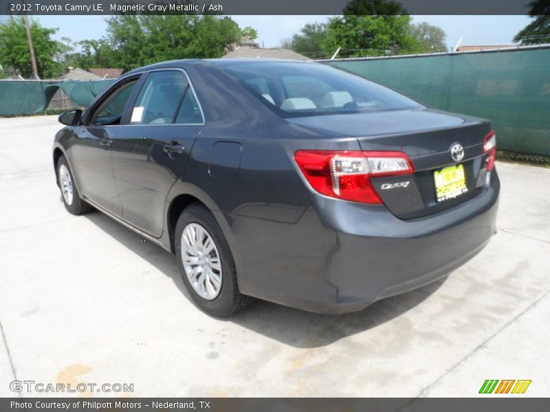 Magnetic Gray Metallic / Ash 2012 Toyota Camry LE
