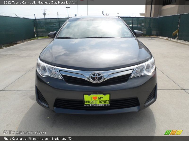 Magnetic Gray Metallic / Ash 2012 Toyota Camry LE