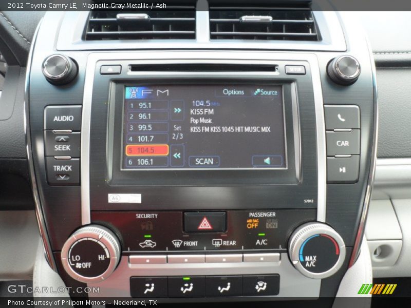 Magnetic Gray Metallic / Ash 2012 Toyota Camry LE