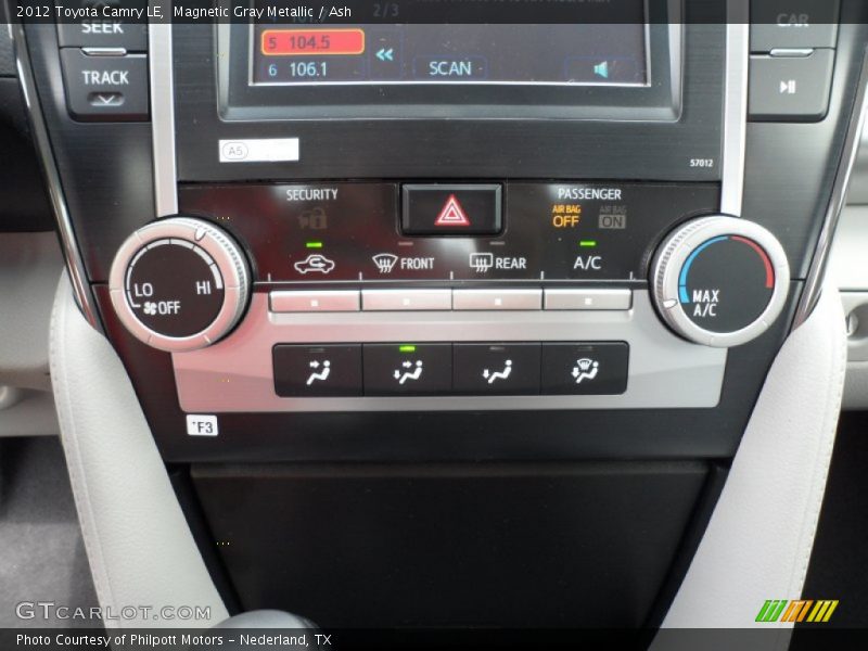 Magnetic Gray Metallic / Ash 2012 Toyota Camry LE