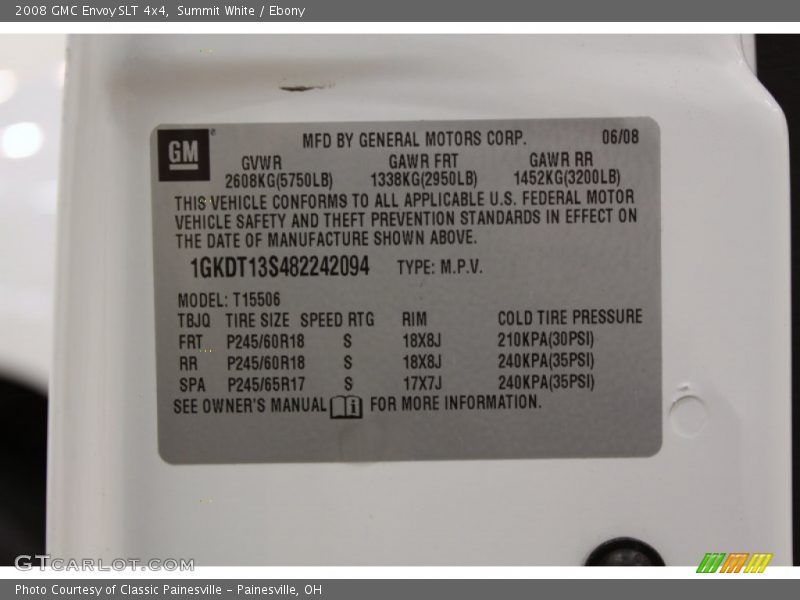 Summit White / Ebony 2008 GMC Envoy SLT 4x4