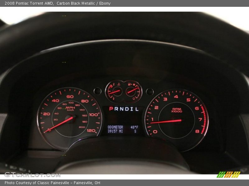 Carbon Black Metallic / Ebony 2008 Pontiac Torrent AWD
