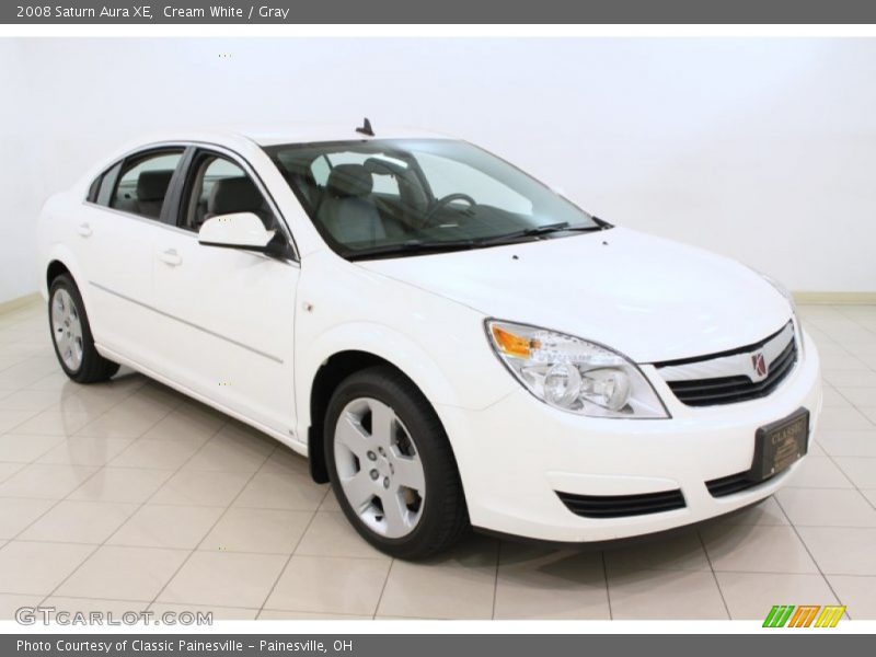 Cream White / Gray 2008 Saturn Aura XE