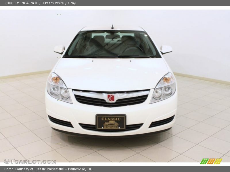 Cream White / Gray 2008 Saturn Aura XE
