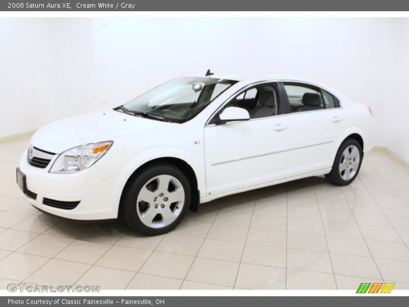 Cream White / Gray 2008 Saturn Aura XE