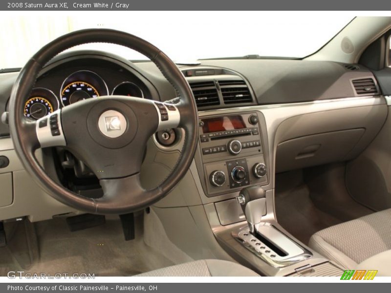 Cream White / Gray 2008 Saturn Aura XE