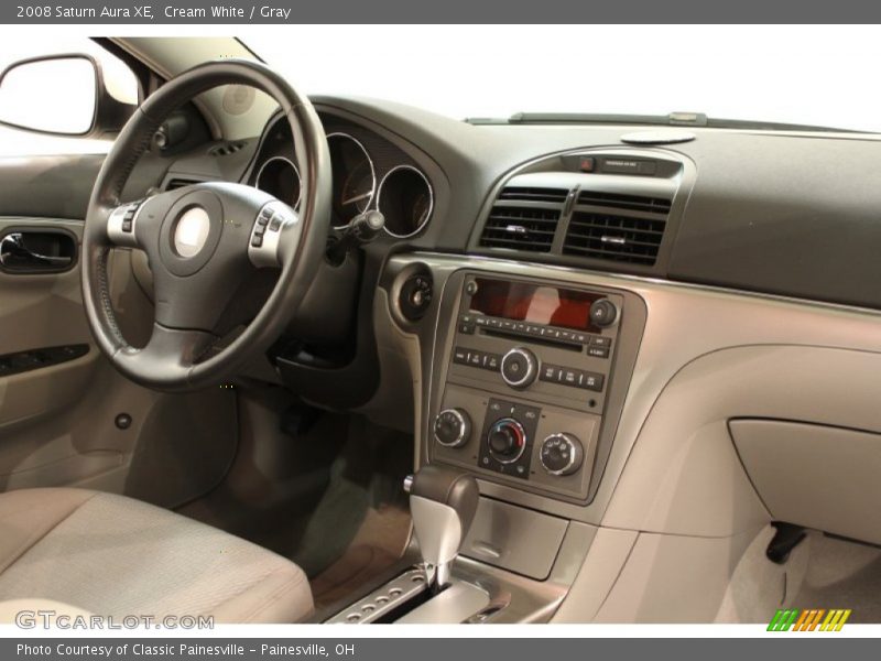 Cream White / Gray 2008 Saturn Aura XE