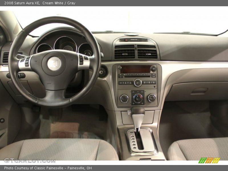Cream White / Gray 2008 Saturn Aura XE