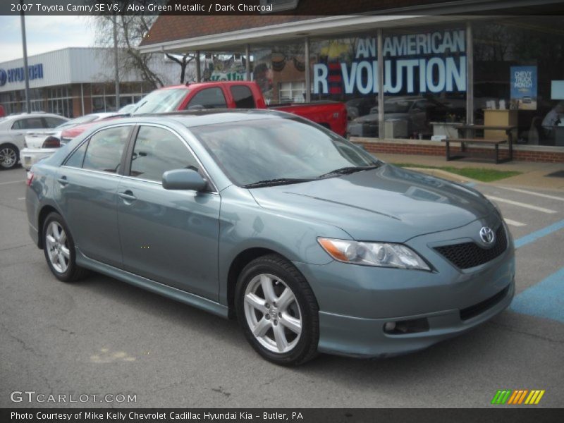Aloe Green Metallic / Dark Charcoal 2007 Toyota Camry SE V6