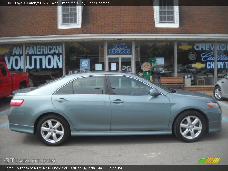 Aloe Green Metallic / Dark Charcoal 2007 Toyota Camry SE V6