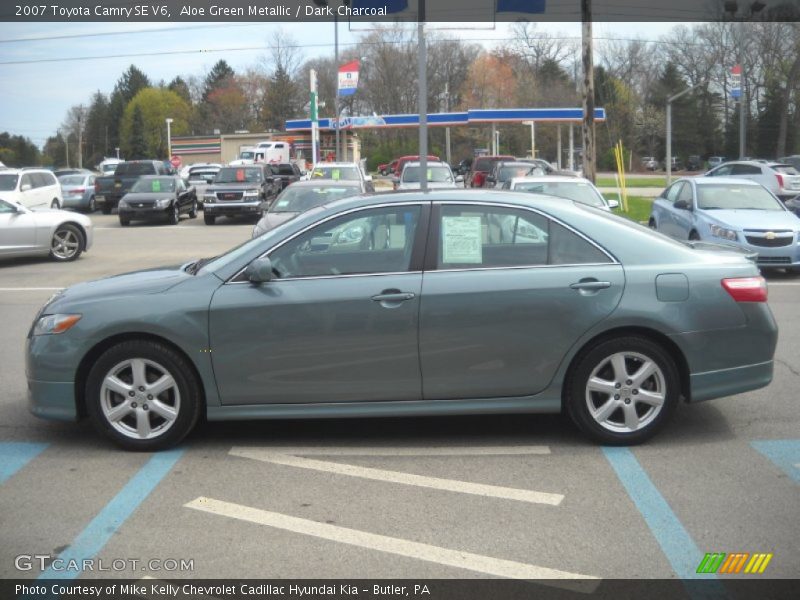 Aloe Green Metallic / Dark Charcoal 2007 Toyota Camry SE V6