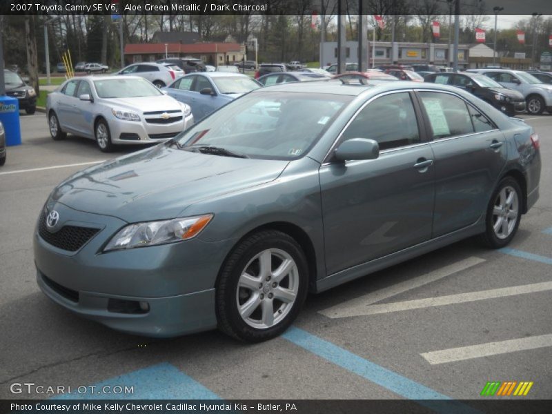 Aloe Green Metallic / Dark Charcoal 2007 Toyota Camry SE V6