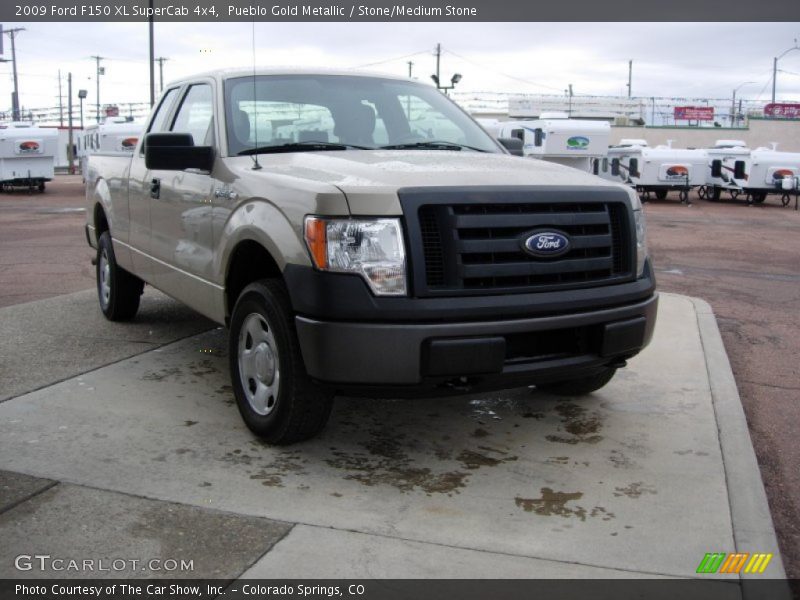 Pueblo Gold Metallic / Stone/Medium Stone 2009 Ford F150 XL SuperCab 4x4