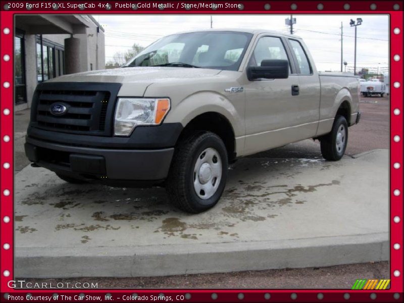 Pueblo Gold Metallic / Stone/Medium Stone 2009 Ford F150 XL SuperCab 4x4