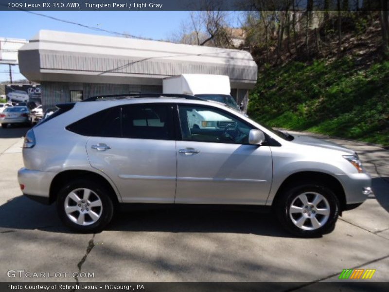 Tungsten Pearl / Light Gray 2009 Lexus RX 350 AWD