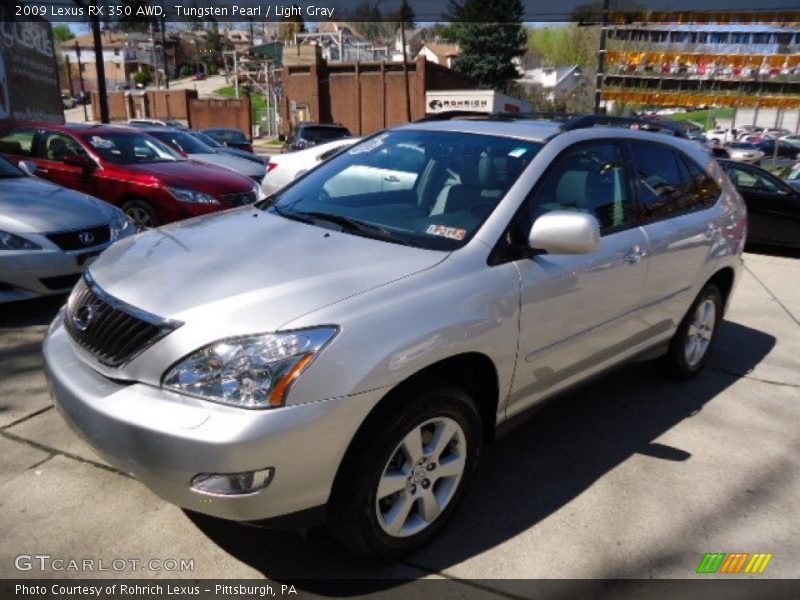 Tungsten Pearl / Light Gray 2009 Lexus RX 350 AWD