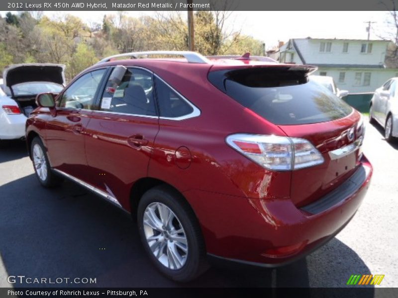 Matador Red Metallic / Parchment 2012 Lexus RX 450h AWD Hybrid