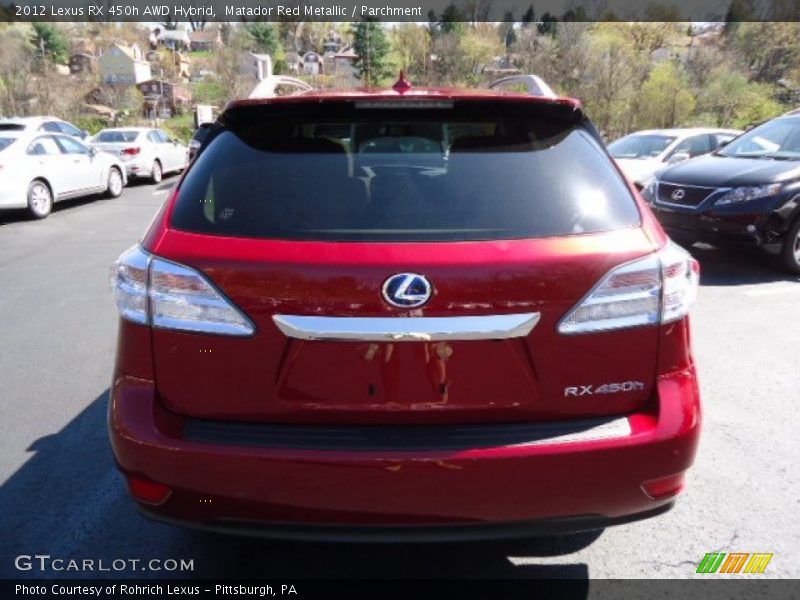 Matador Red Metallic / Parchment 2012 Lexus RX 450h AWD Hybrid