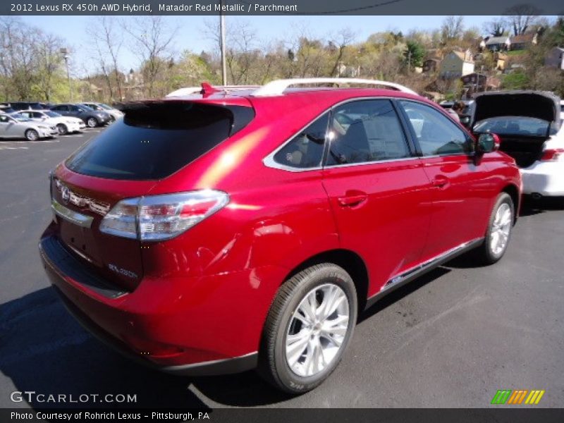 Matador Red Metallic / Parchment 2012 Lexus RX 450h AWD Hybrid