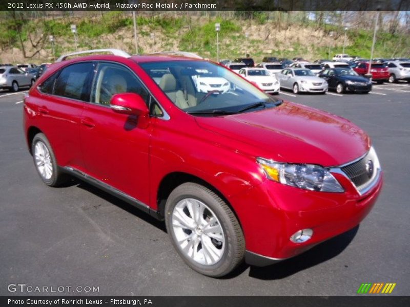 Matador Red Metallic / Parchment 2012 Lexus RX 450h AWD Hybrid