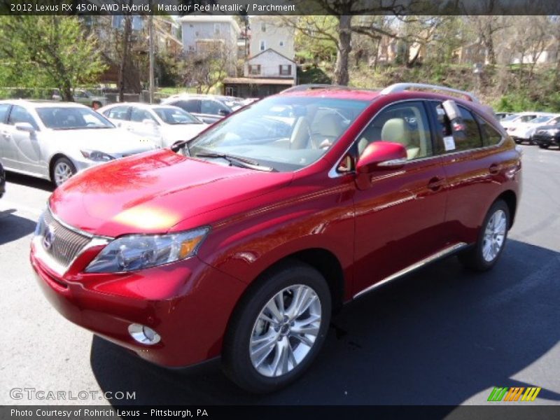 Matador Red Metallic / Parchment 2012 Lexus RX 450h AWD Hybrid