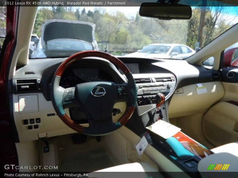 Matador Red Metallic / Parchment 2012 Lexus RX 450h AWD Hybrid