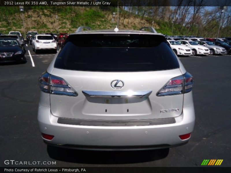 Tungsten Silver Metallic / Light Gray 2012 Lexus RX 350 AWD