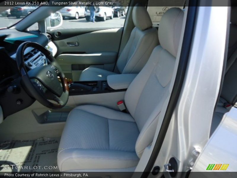Tungsten Silver Metallic / Light Gray 2012 Lexus RX 350 AWD