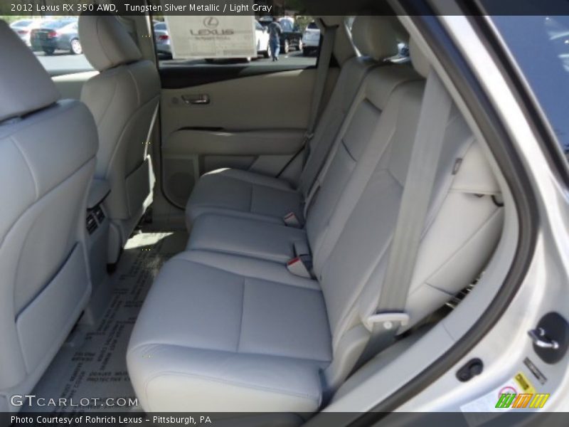 Tungsten Silver Metallic / Light Gray 2012 Lexus RX 350 AWD