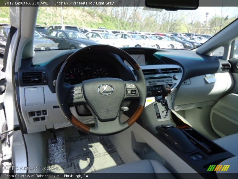 Tungsten Silver Metallic / Light Gray 2012 Lexus RX 350 AWD