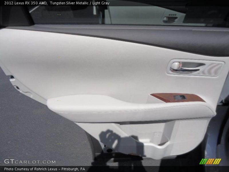 Tungsten Silver Metallic / Light Gray 2012 Lexus RX 350 AWD